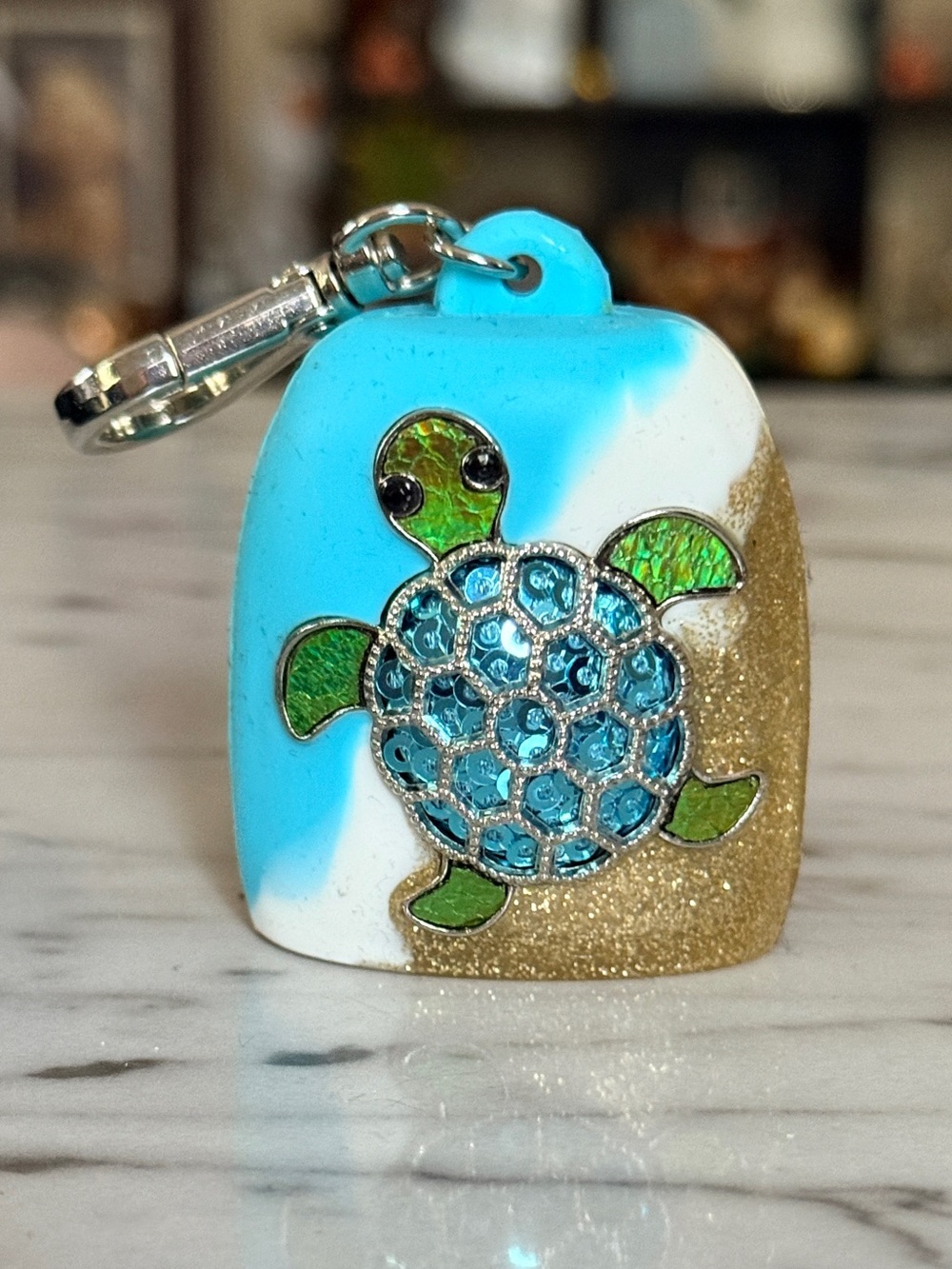 ✨ NEW BATH & BODY WORKS OMBRÉ TURTLE SEQUIN POCKETBAC RARE DISCONTINUED ✨